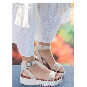 Mia Lunna Ankle Platform Sandals 7.5